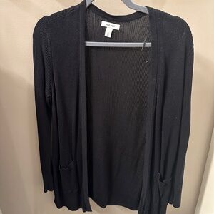 Nine West Black Cardigan Sweater